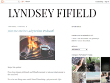 Tablet Screenshot of lyndseyfifield.com